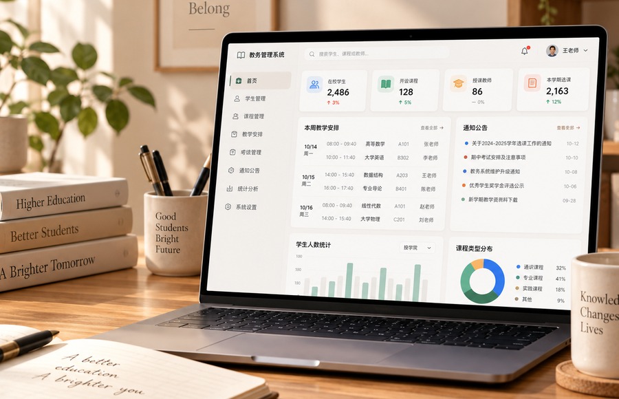 报名与学员管理系统视觉示意